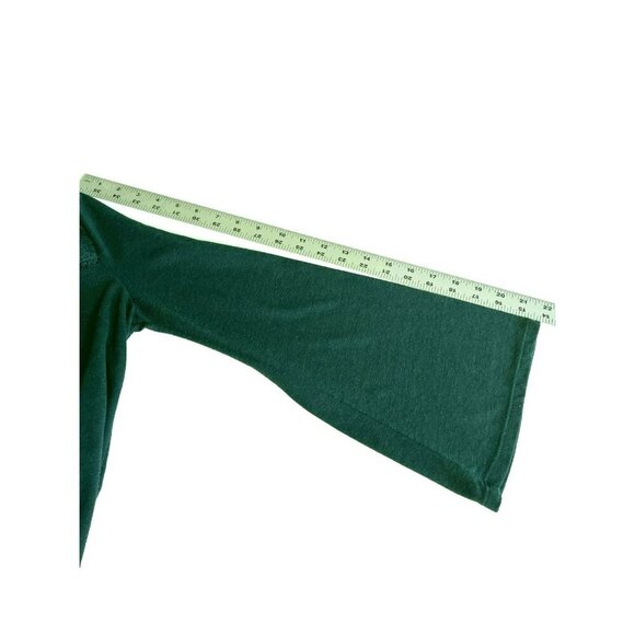 Old Navy Peasant Top sz M Trumpet Sleeves Dark Forest Fairy Grunge Cottagecore - Picture 3 of 8